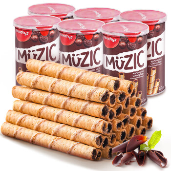 注心蛋卷休闲零食威化饼干蛋糕6罐装	